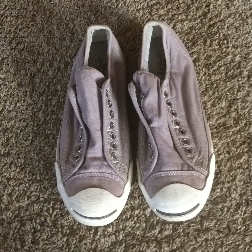 Gray Jack Purcell Converse 8/10